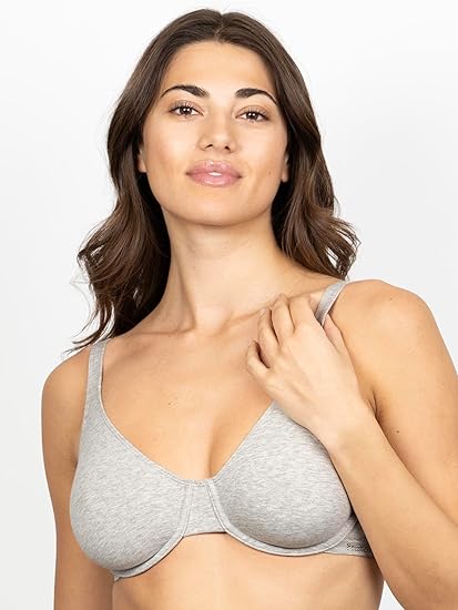 Women's Unlined Underwire Bra-Cotton
